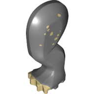 Animal Body Part, Dinosaur, Triceratops Leg, Left, Rear / Hind, with Pin, Tan Nails and Print (Dark Bluish Gray)