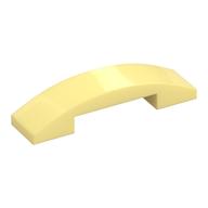 Brick Curved 4 x 1 Double, No Studs (Bright Light Yellow)