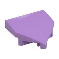 Brick Wedged, Curved 2 x 2 with Stud Notches (Medium Lavender)
