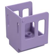 Duplo Train Cabin 3 x 3 x 3 1/2 Large Side Windows [Plain] (Lavender)