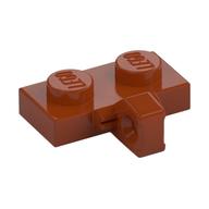 Hinge Plate 1 x 2 Locking with 1 Finger on Side, without Groove (Dark Orange)