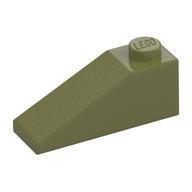 Brick Sloped 33° 3 x 1 (Olive Green)