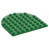 Plate 8 x 8 with Rounded End (Green)