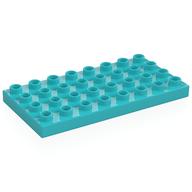 Duplo Plate 4 x 8 (Medium Azure)