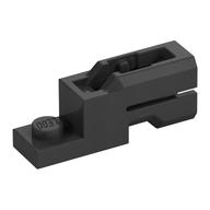 Launcher, Plate Special 1 x 2 with Mini Blaster Square (Pearl Titanium)