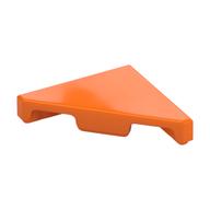 Tile 45° Cut 2 x 2 (Triangle) (Orange)