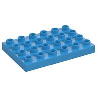 Duplo Plate 4 x 6 (Dark Azure)