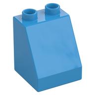 Duplo Brick 2 x 2 x 2 Slope (Dark Azure)