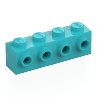 Brick Special 1 x 4 with 4 Studs on One Side (Medium Azure)