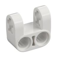 Technic Axle and Pin Connector Perpendicular Double Split [Reinforced] (White)