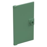 Door 1 x 4 x 6 Smooth with Chamfered Handle Plinth (Sand Green)