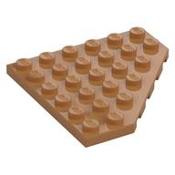 Wedge Plate 6 x 6 Cut Corner (Medium Nougat)