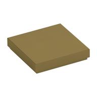 Tile 2 x 2 with Groove (Metallic Gold)