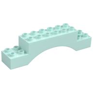 Duplo Brick 2 x 10 x 2 Arch (Light Aqua)