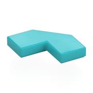 Tile Special 2 x 2 Corner with Cut Corner - Facet (Medium Azure)