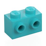 Brick Special 1 x 2 with 2 Studs on 1 Side (Medium Azure)