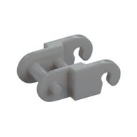 Technic Link, Reinforced, with Beveled Edge (Light Bluish Gray)