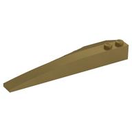 Brick Wedged, Curved 10 x 3 Right (Metallic Gold)