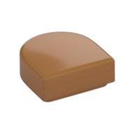 Tile Round 1 x 1 Half Circle (Medium Nougat)
