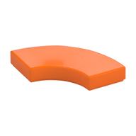 Tile 2 x 2 Curved, Macaroni (Orange)
