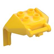 Plate Special, 2 x 2 Studs and Handle, Closed Ends (Mech Chest Plate / Armor) (Yellow)