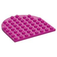 Plate 8 x 8 with Rounded End (Magenta)