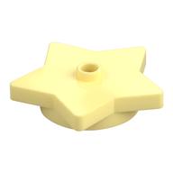 Plate Special 5-Point Star 4 x 4 2/3 with One Stud (Bright Light Yellow)