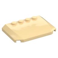 Brick Wedged, Curved Triple 4 x 6 x 2/3 with 4 Studs (Tan)