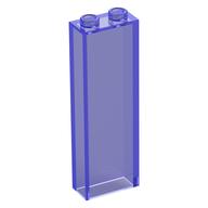 Brick 1 x 2 x 5 without Side Supports (Trans-Purple)