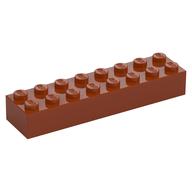 Brick 2 x 8 (Dark Orange)