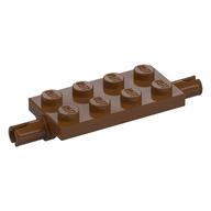 Plate Special 2 x 4 with Pins, Reinforced (Reddish Brown)