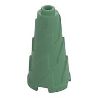 Cone 2 x 2 x 3 Jagged (Sand Green)