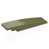 Brick Curved 8 x 2 No Studs (Olive Green)