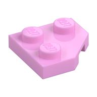 Wedge Plate 2 x 2 Cut Corner (Bright Pink)