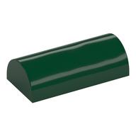 Brick Curved 2 x 4 Double, No Studs, with Groove (Dark Green)