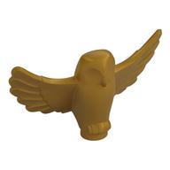 Animal, Bird, Owl Small with Open Wings [Plain] (Pearl Gold)
