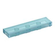Tile 1 x 4 with Groove (Opal Trans-Light Blue)