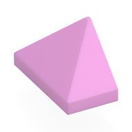 Brick Sloped 45° 2 x 1 Triple with Inside Stud Holder (Bright Pink)