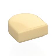 Tile Round 1 x 1 Half Circle (Tan)