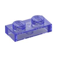 Plate 1 x 2 (Trans-Purple)