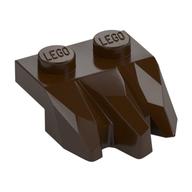 Plate Special 2 x 3 with Rocks (Dark Brown)