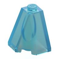 Brick Wedged, Sloped 65° 2 x 2 x 2 Corner (Trans-Light Blue)