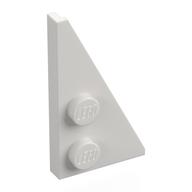 Wedge Plate 2 x 4 27° Right (White)