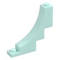 Brick Curved 1 x 5 x 4 Inverted (Light Aqua)