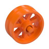 Wheel Centre 15 x 6 City Motorcycle with Stub Axles (Orange)
