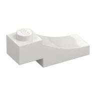 Brick Curved, 3 x 1 with 1/3 Inverted Cutout (White)