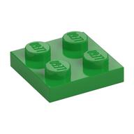 Plate 2 x 2 (Bright Green)