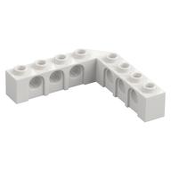 Technic Brick 5 x 5 Right Angle (1 x 4 - 1 x 4) (White)