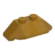 Brick Wedged, Sloped 45° 2 x 4 Triple (Pearl Gold)