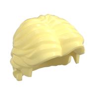 Hair Short Wavy with Center Part (Bright Light Yellow)